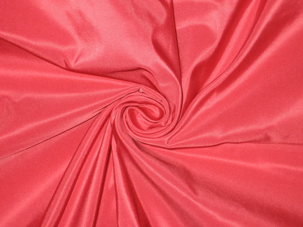 100% Pure SILK TAFFETA FABRIC Bubblegum Pink colour 60" wide tafcut10