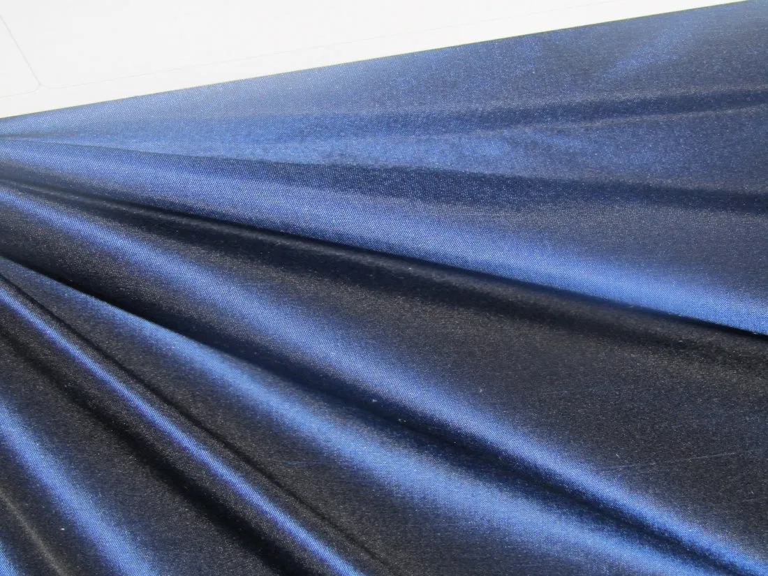 100% Pure SILK TAFFETA FABRIC Deep Blue color RAPIER PREMIUM QUALITY 60" wide TAF66[6]