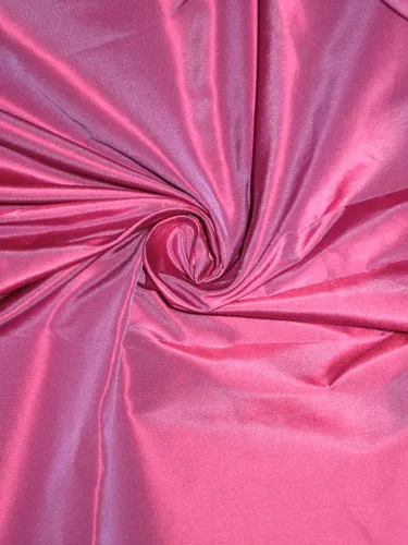 100% Pure SILK TAFFETA FABRIC Pink x Purple 2.18 yards continuous piece 54" wide