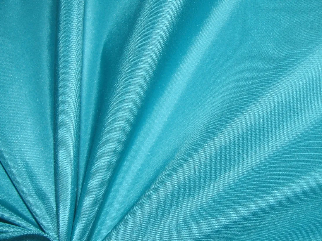 100% Pure SILK TAFFETA FABRIC water blue color 54" wide TAF183[1]