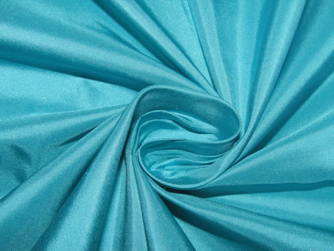 100% Pure SILK TAFFETA FABRIC water blue color 54" wide TAF183[1]