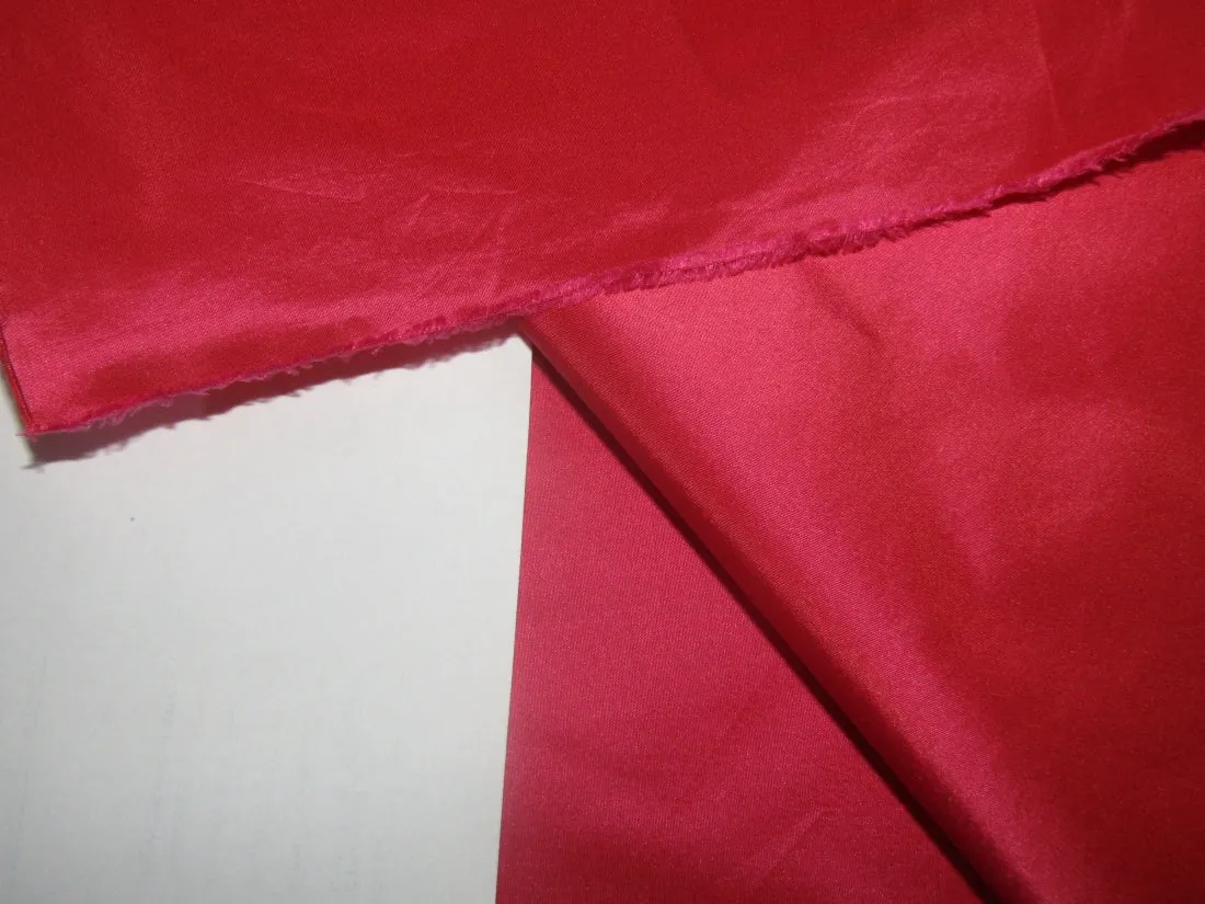 100% Pure SILK TAFFETA FABRIC Watermelon  Pink color 54" wide TAF198[7]