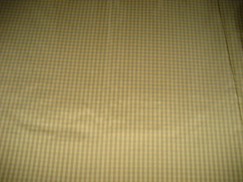 100% Silk Taffeta Fabric Brownish Grey,Brown &amp; Gold plaids Taf#C2[1] 54&quot; wide