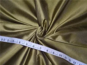 100% SILK TAFFETA FABRIC PIN STRIPE '- olive green 54&quot; wide