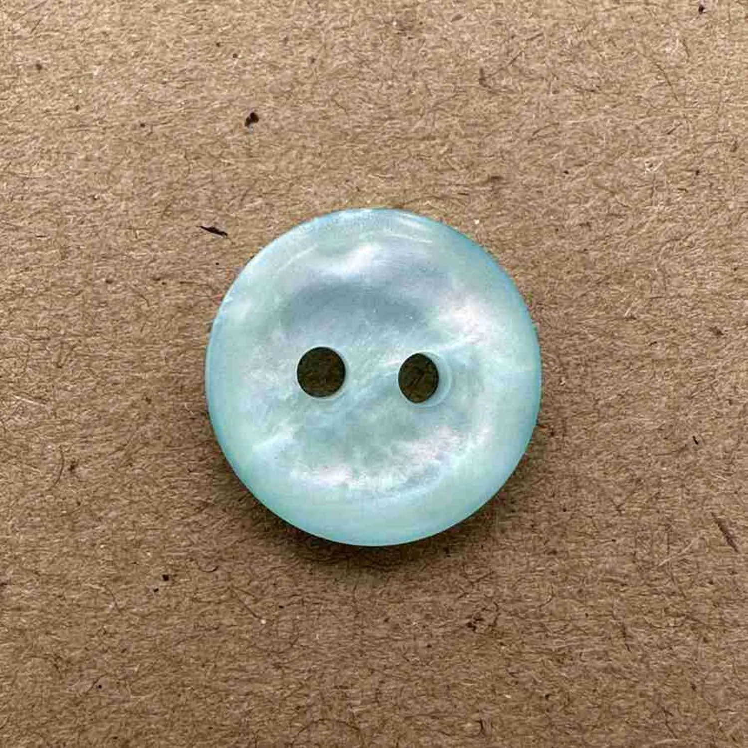 2 Hole Flat Pearled Button 14mm