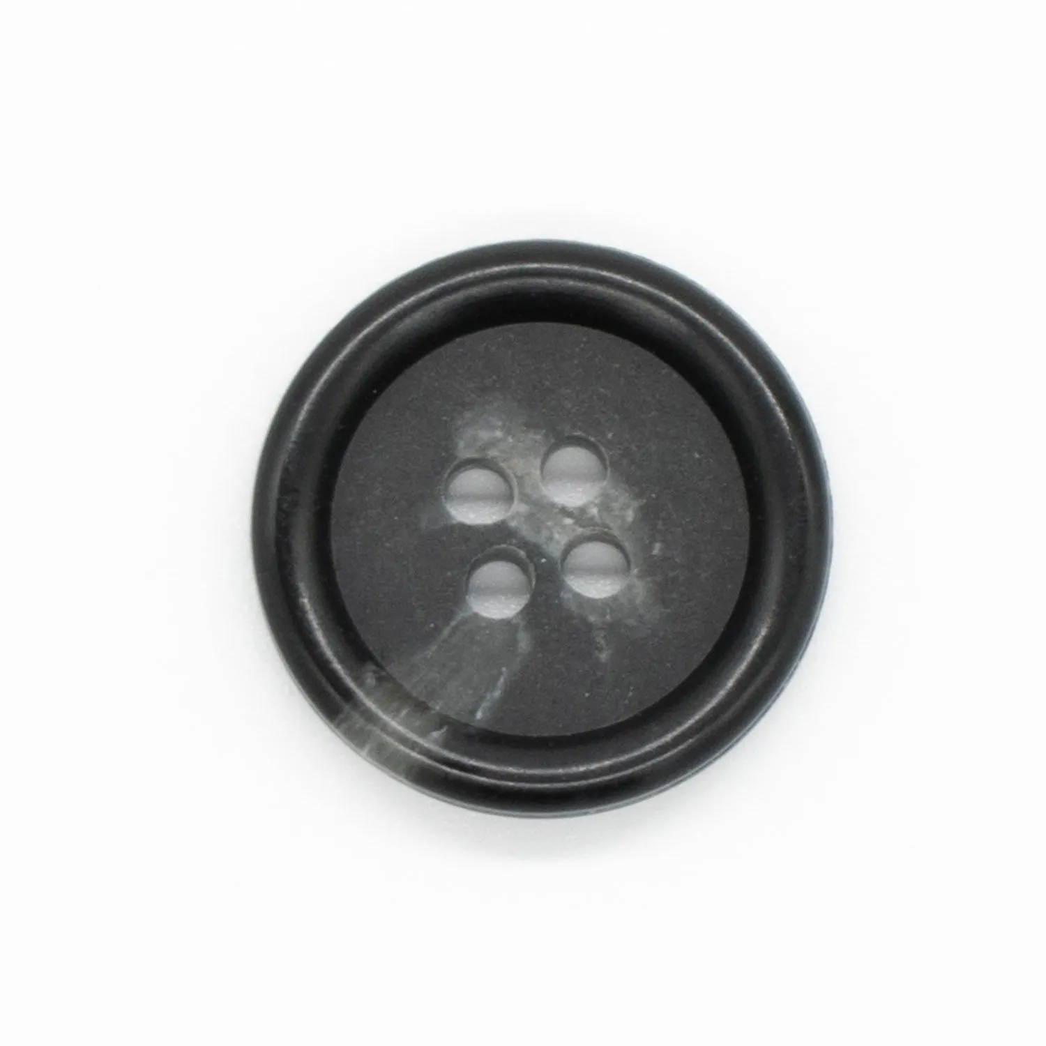 4 Hole Resin Horn Matte Centre Button