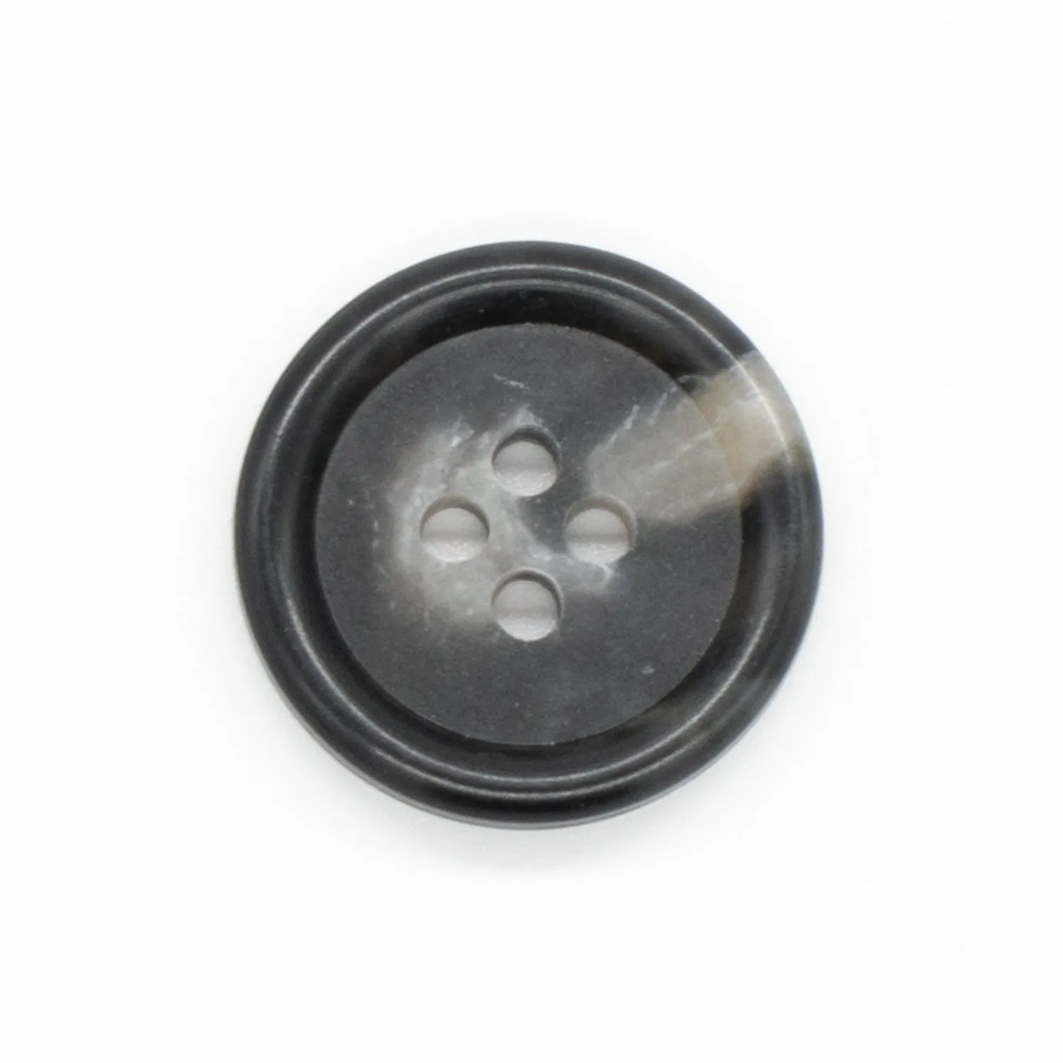 4 Hole Resin Horn Matte Centre Button