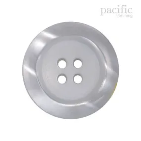 4 Hole White Polyester Faux Pearl Button 120426PL