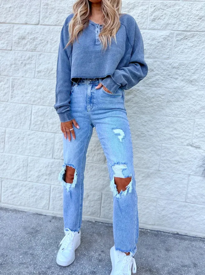 A Little Daring 90's Vervet Dad Jeans