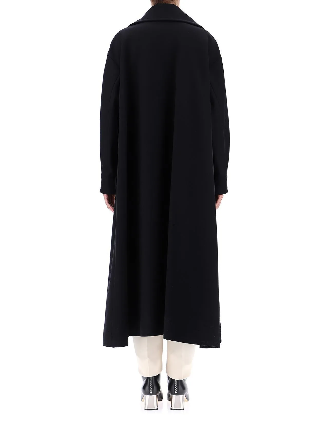 Alberta Ferretti V-Neck Long Coat