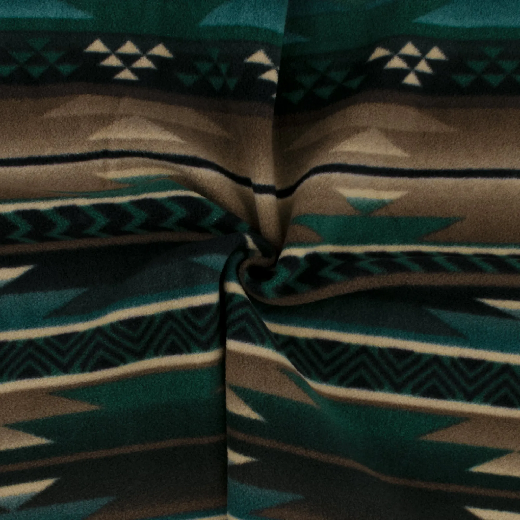 Anti Pill Fleece Print - MONTANA - 011 - Teal