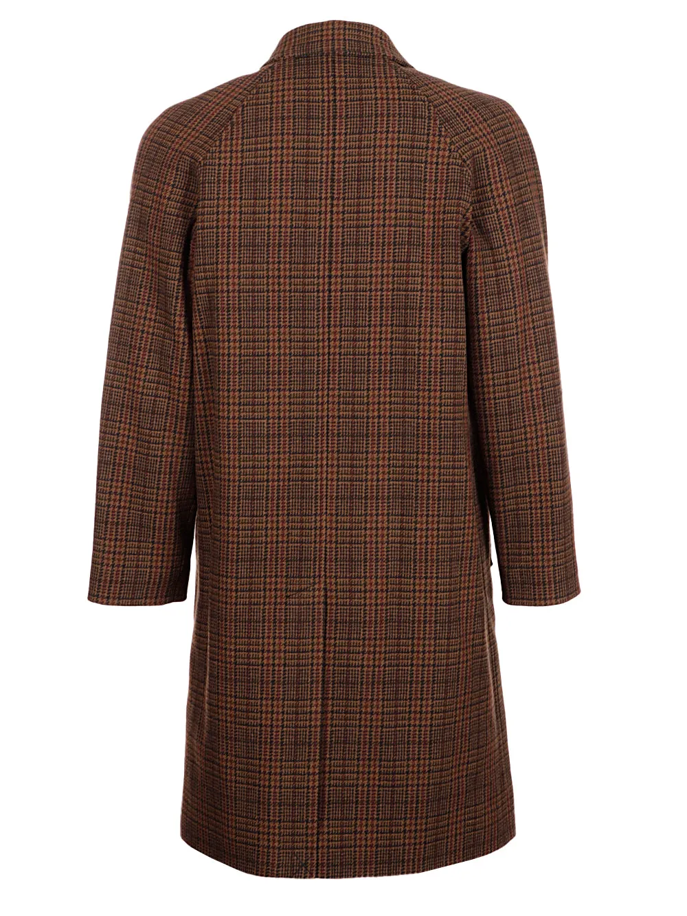 A.P.C. Checked Single-Breasted Mid-Length Coat