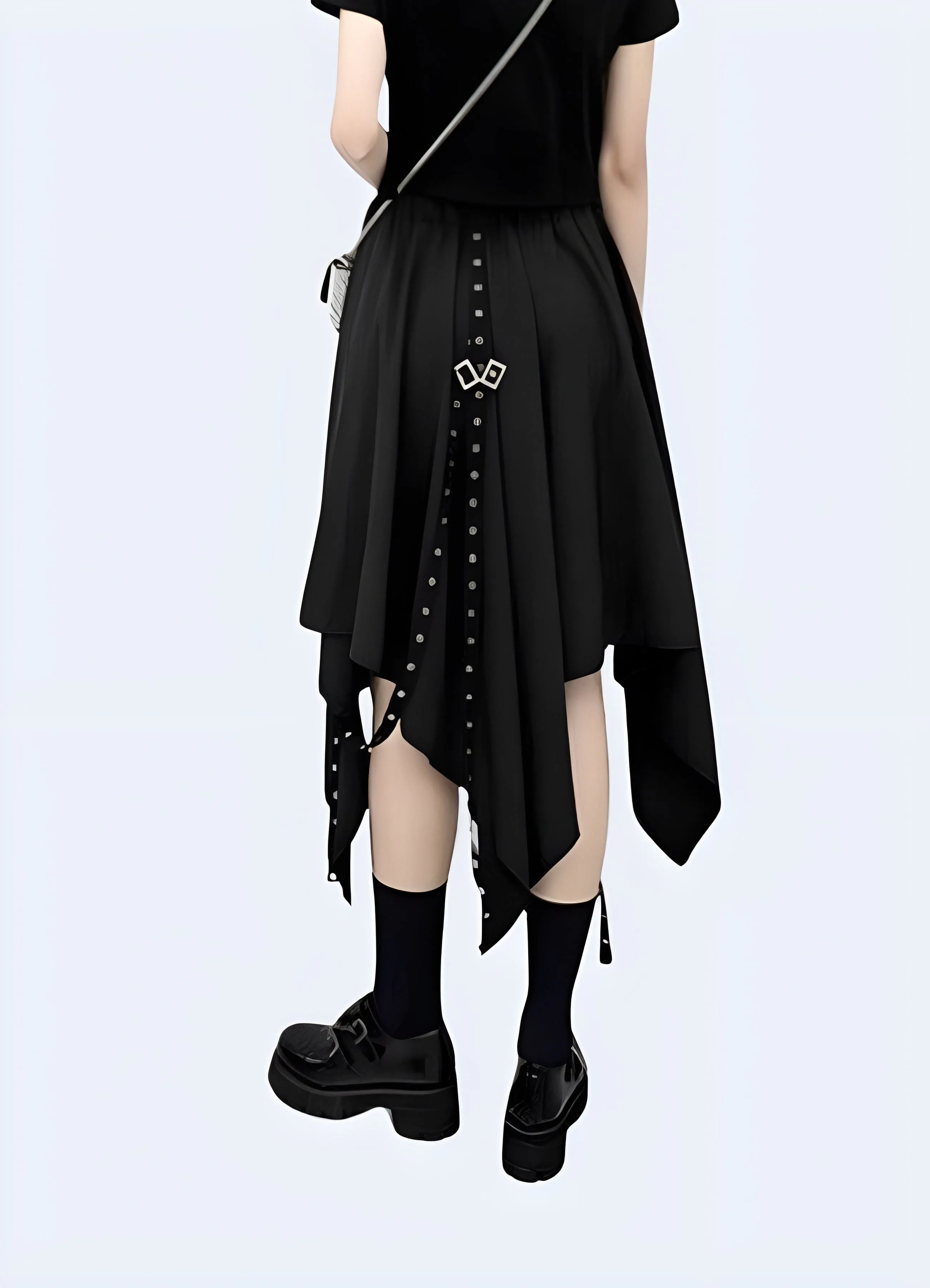 Asymmetrical Techwear Skirt