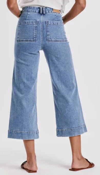 Audrey High Rise Wide Crop Jean