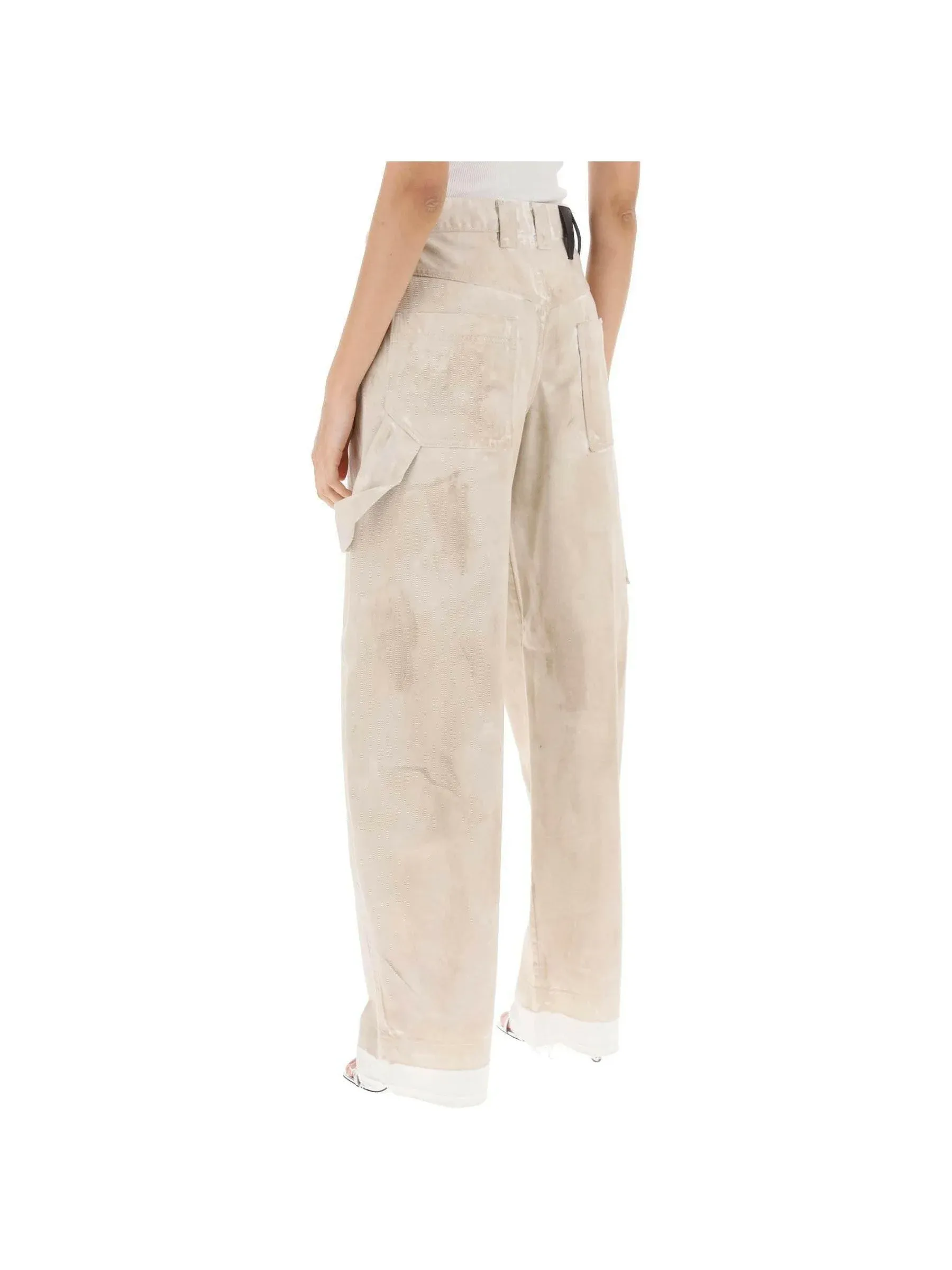 Audrey Marble Effect Cargo Pants