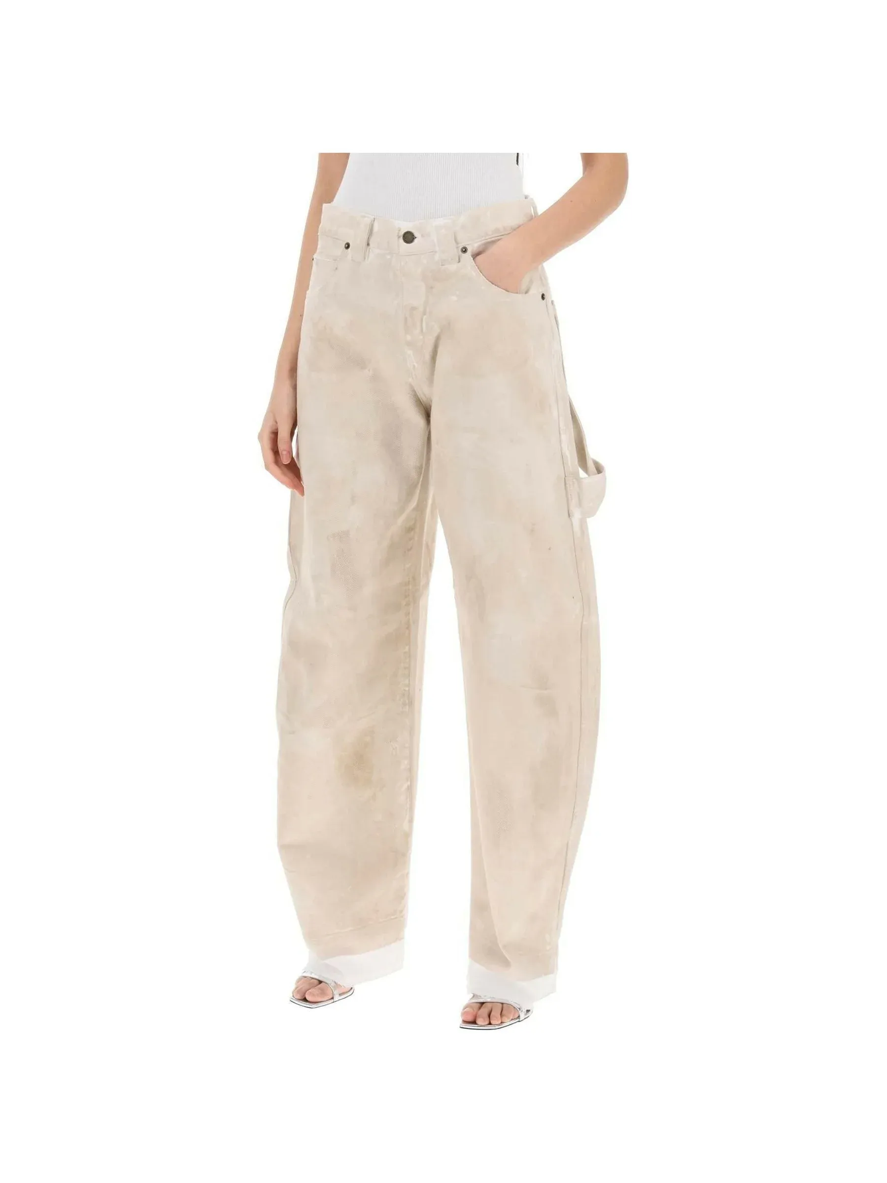 Audrey Marble Effect Cargo Pants