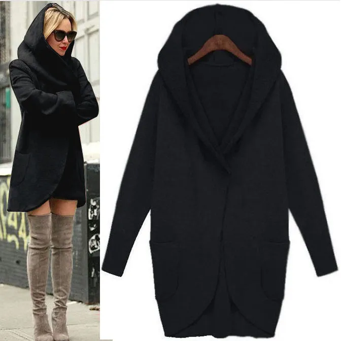 Autumn Long Sleeves Fashion Loose Wool Coat