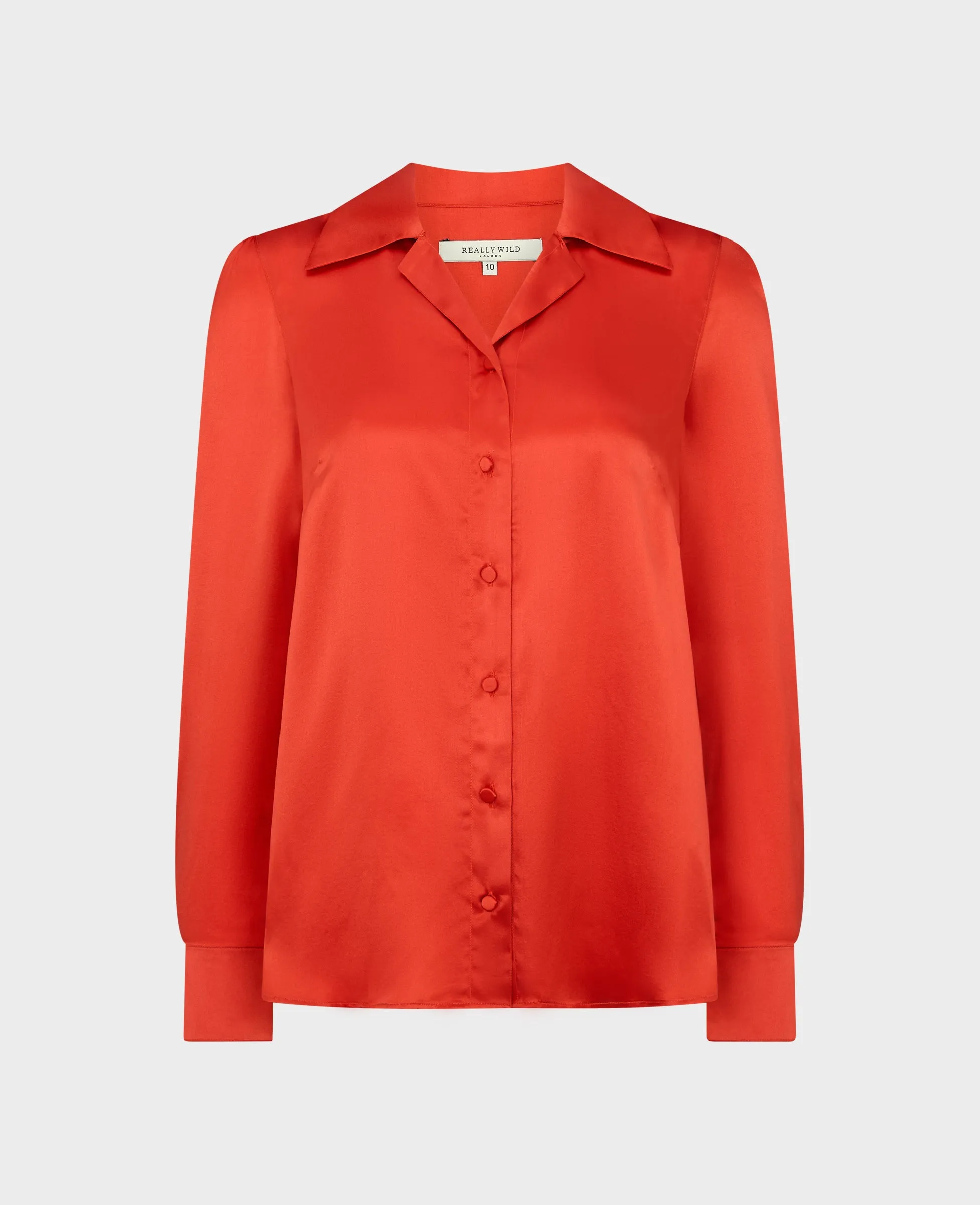 Beatrice Liberty Silk Satin Collar Shirt