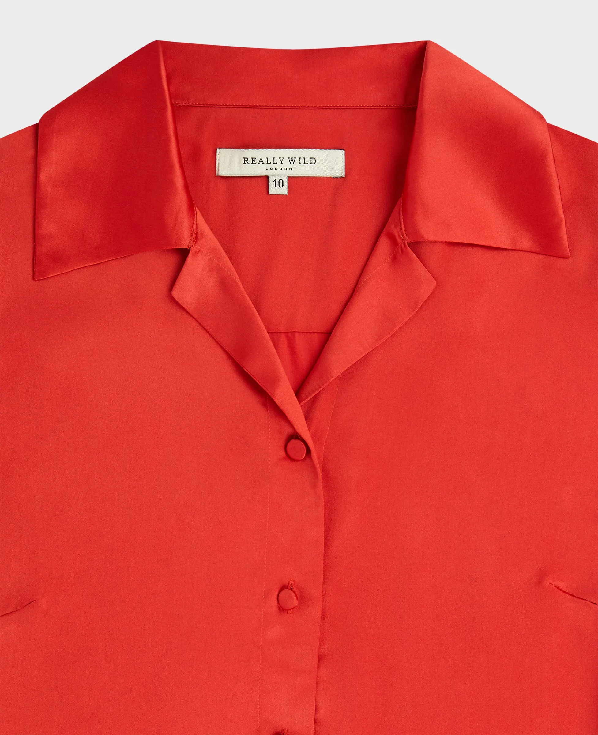 Beatrice Liberty Silk Satin Collar Shirt