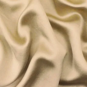 Beige Famous Designer Recycled Polyester Satin Woven Fabric