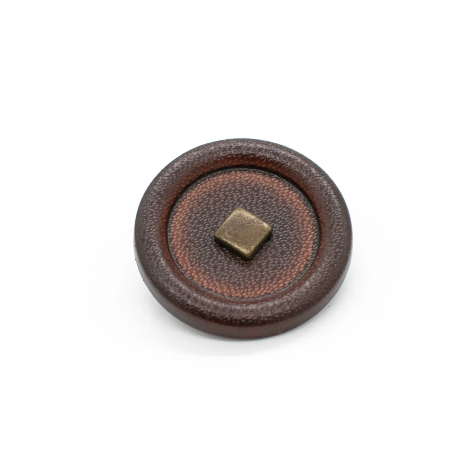 Brass Metal Central Leather Shank Button