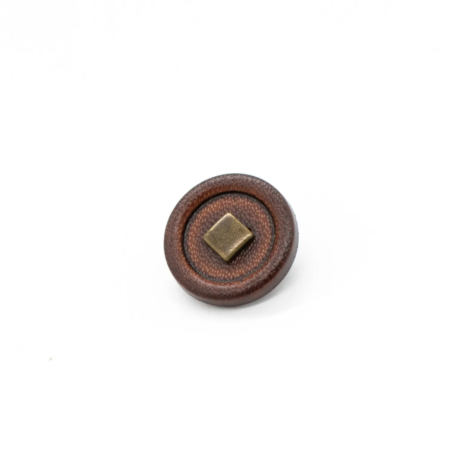 Brass Metal Central Leather Shank Button