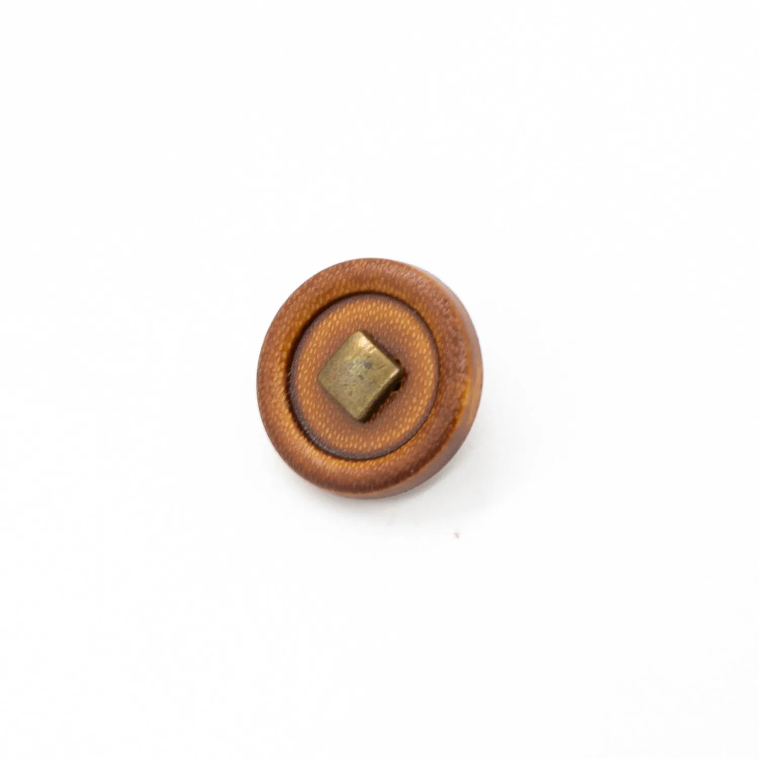 Brass Metal Central Leather Shank Button