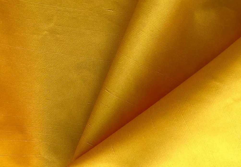 Brilliantly Magical Daffodil Yellow Silk Taffeta (Made in Italy)