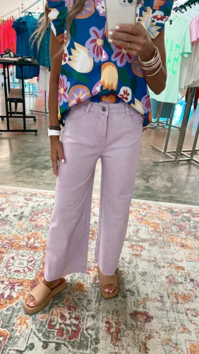 BROADWAY BOUND PANTS-LAVENDER-SUMMER SALE