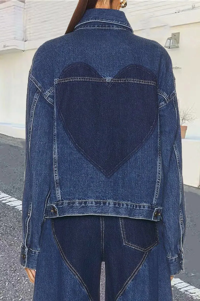 CE053 Cutout Denim Jacket