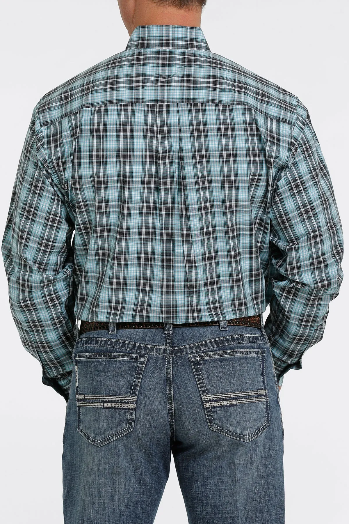 Cinch | Navy Plaid LS Shirt