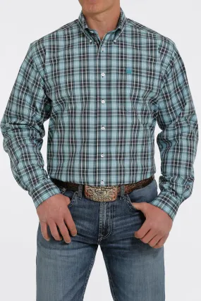 Cinch | Navy Plaid LS Shirt