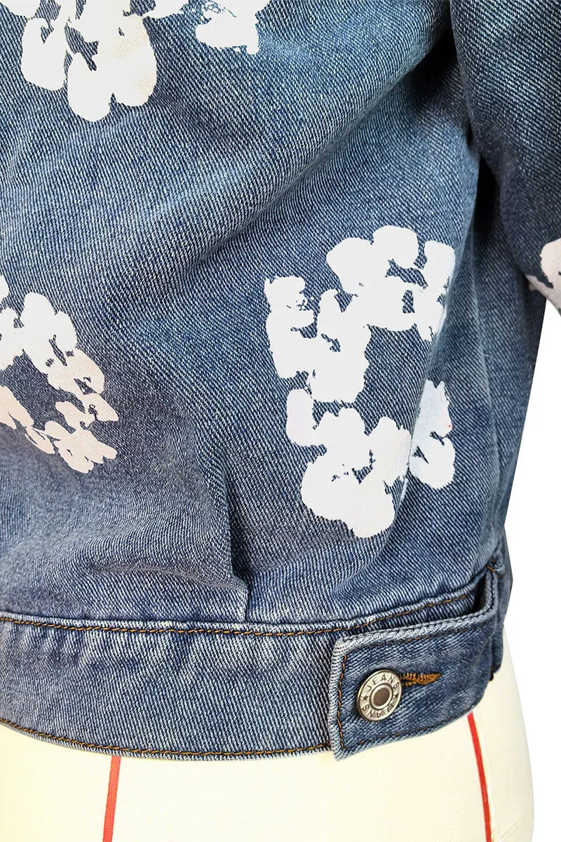 CK0139 Flower Denim Jacket