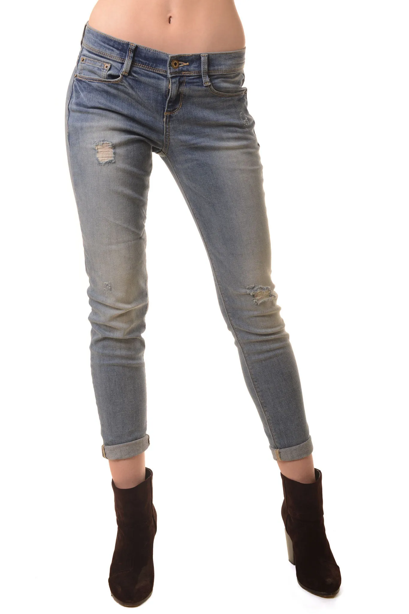 Distressed Boyfriend Skinny Jean