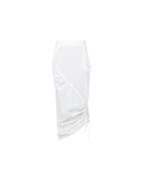 DONOVAN TIE SKIRT WHITE