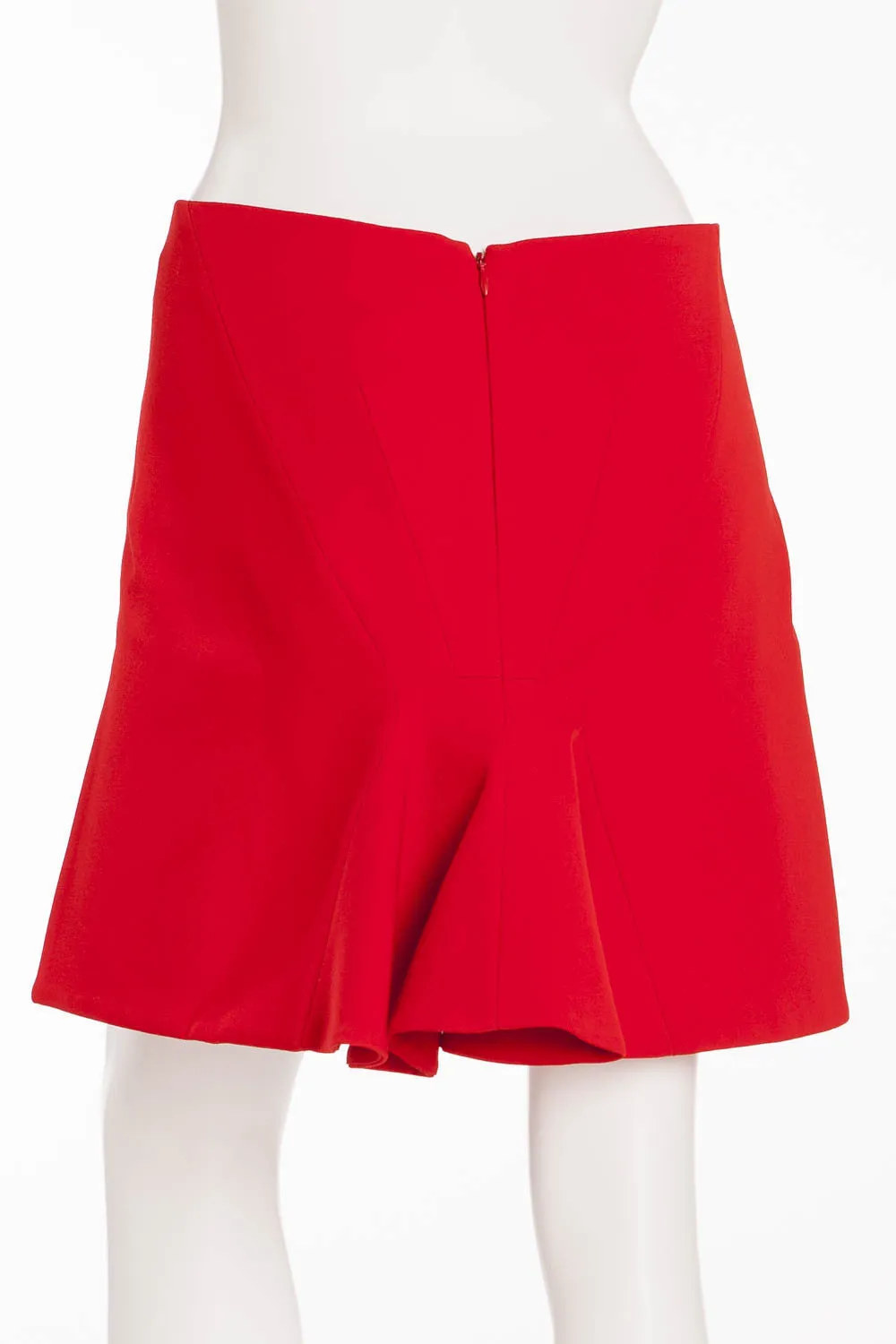 Givenchy - Red Asymmetrical Mini Skirt - FR 38