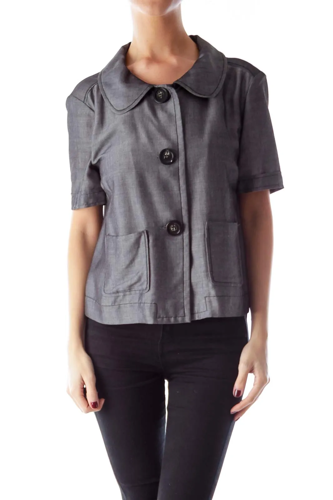 Gray Button Shirt