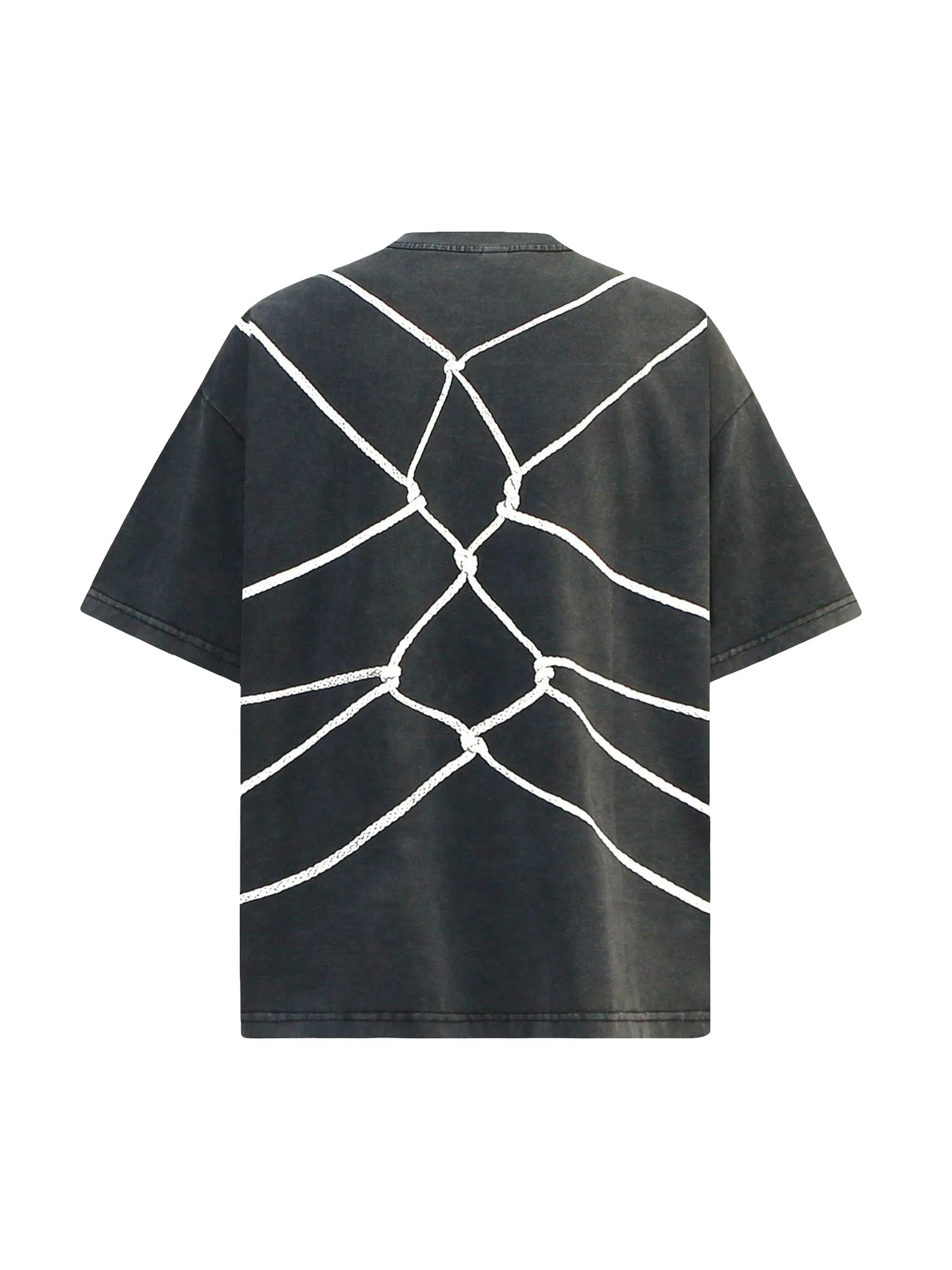 High Street Washed Rope Tied Printed T-shirt - 2085