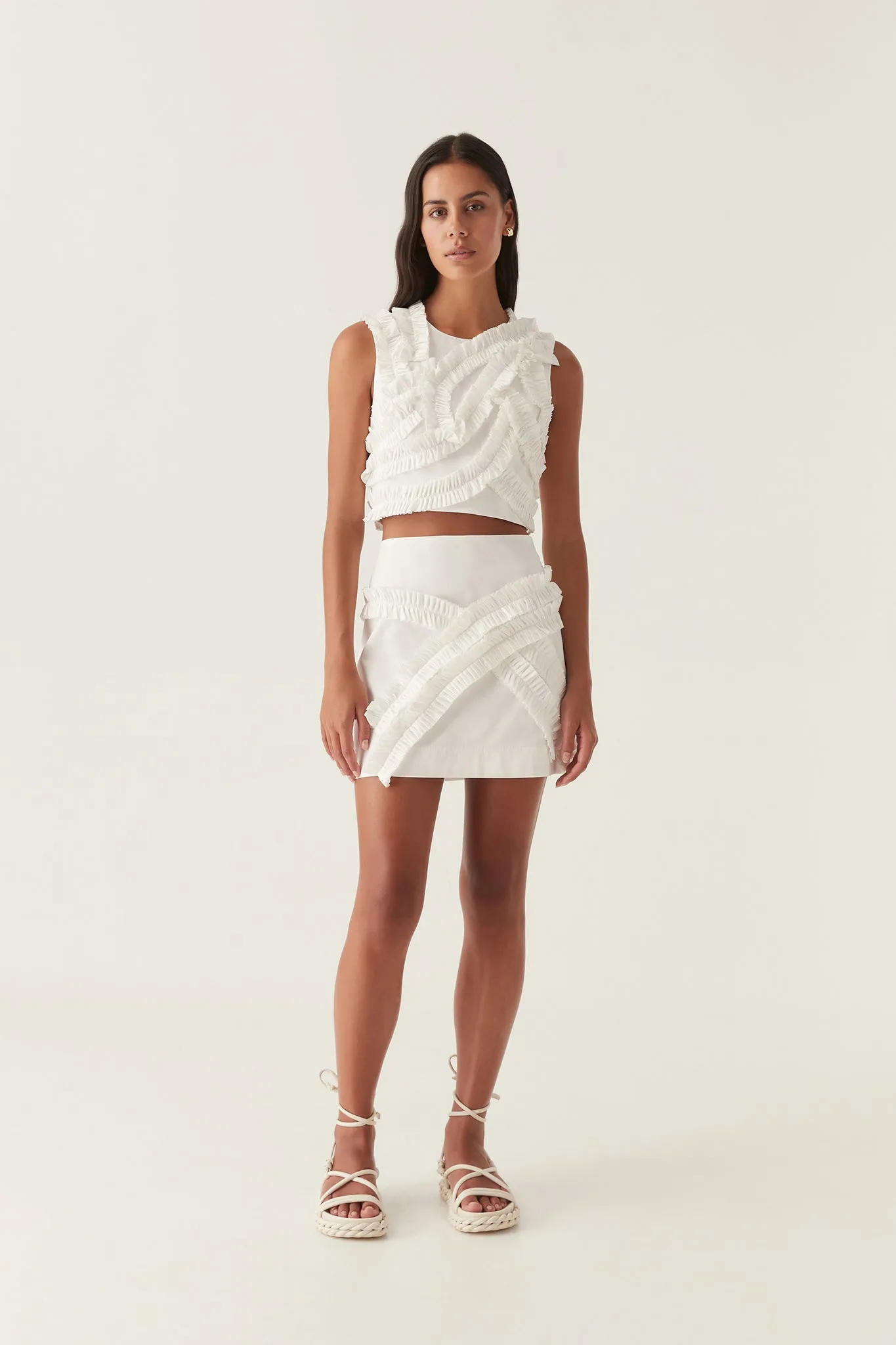 Kendra Frill Mini Skirt