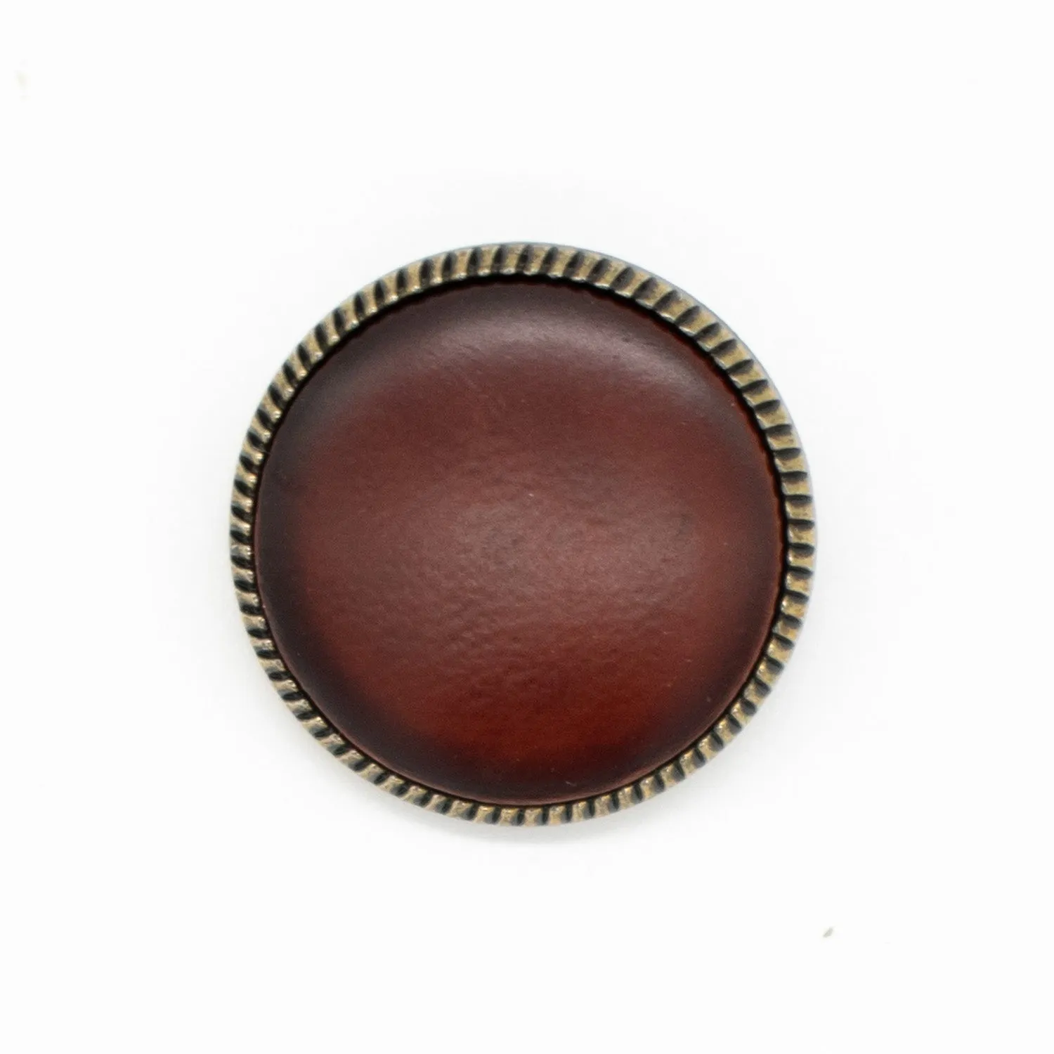 Metal/Imitation Leather Shank Button