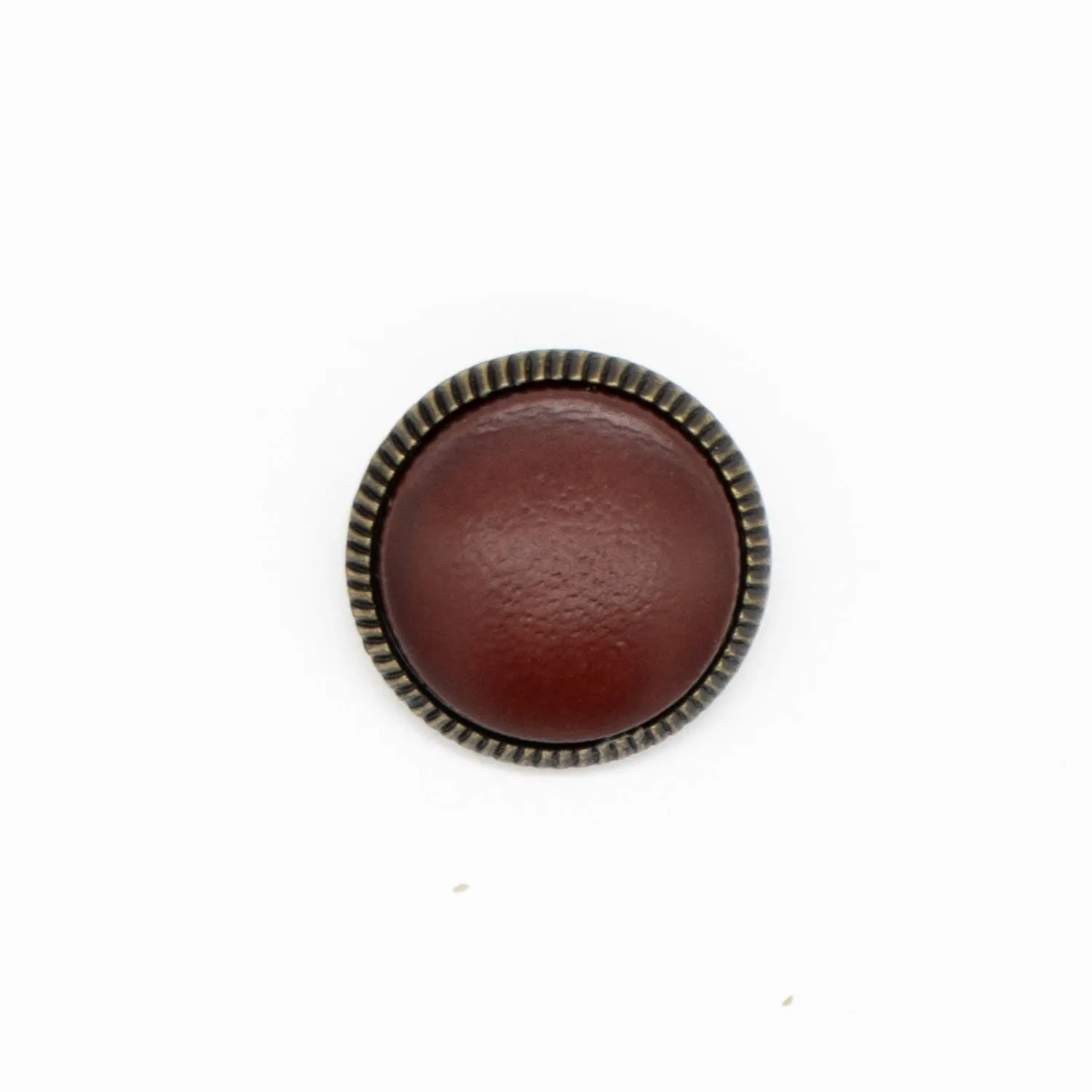 Metal/Imitation Leather Shank Button