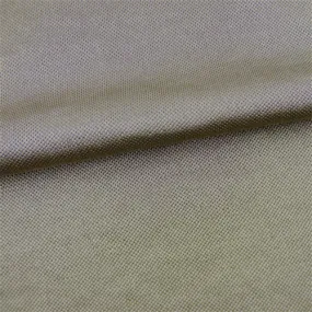 Metallic Beige Satin Tricot Fabric