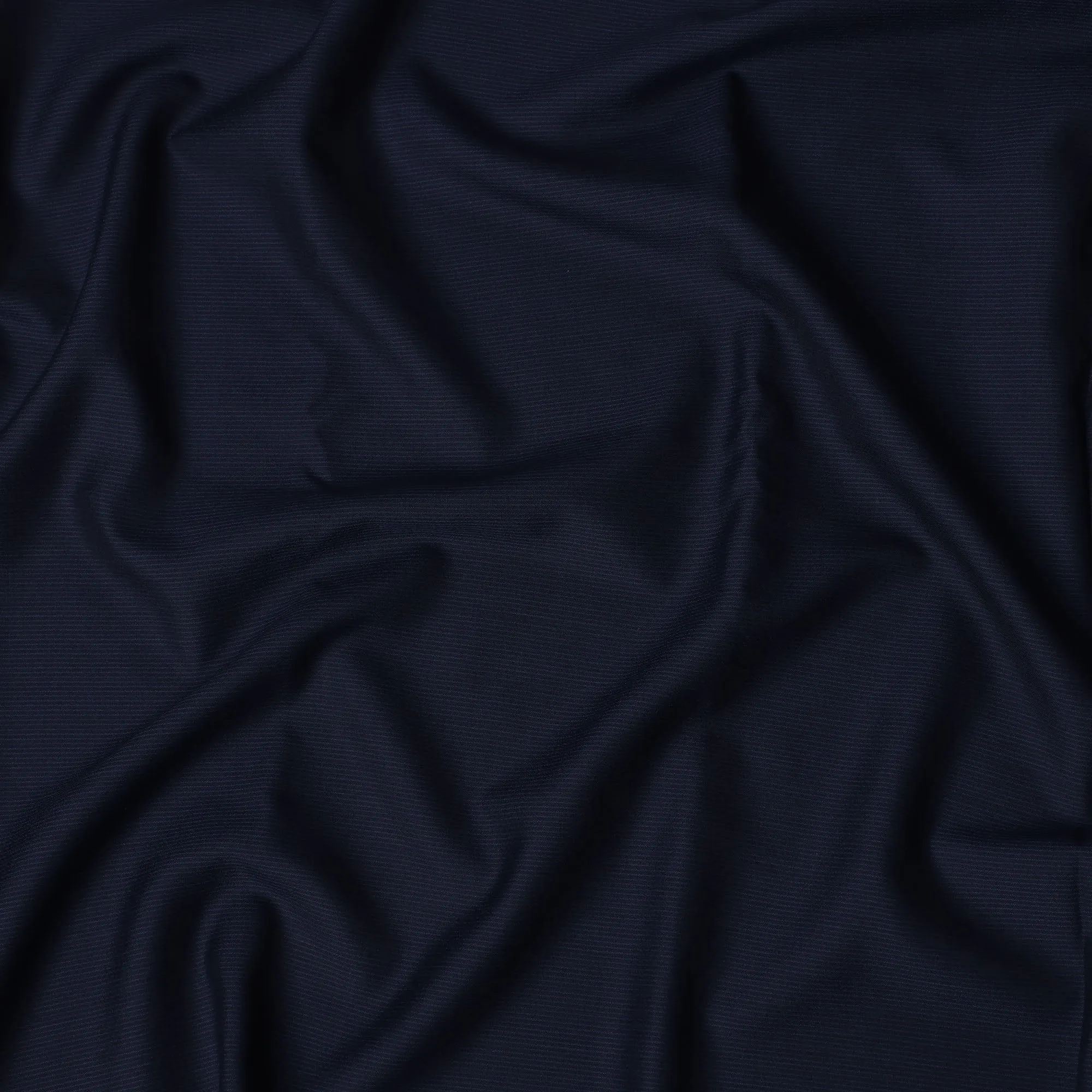 Midnight Blue SCABAL Super 150's Wool and Silk Suiting Fabric - 3.5 Meters, 150 cm Width, Made in the UK-D21252