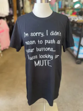 Mute Button Tee