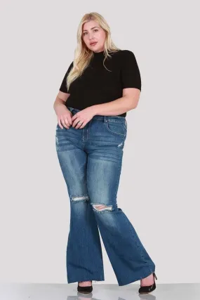 PLUS SIZE BOOT CUT WITH DESTROY