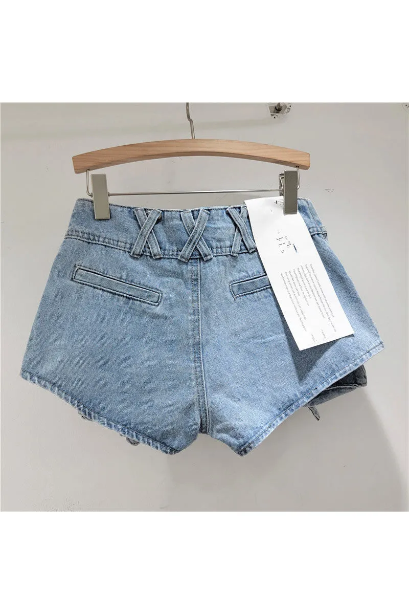 PM0191 Cargo Denim Shorts