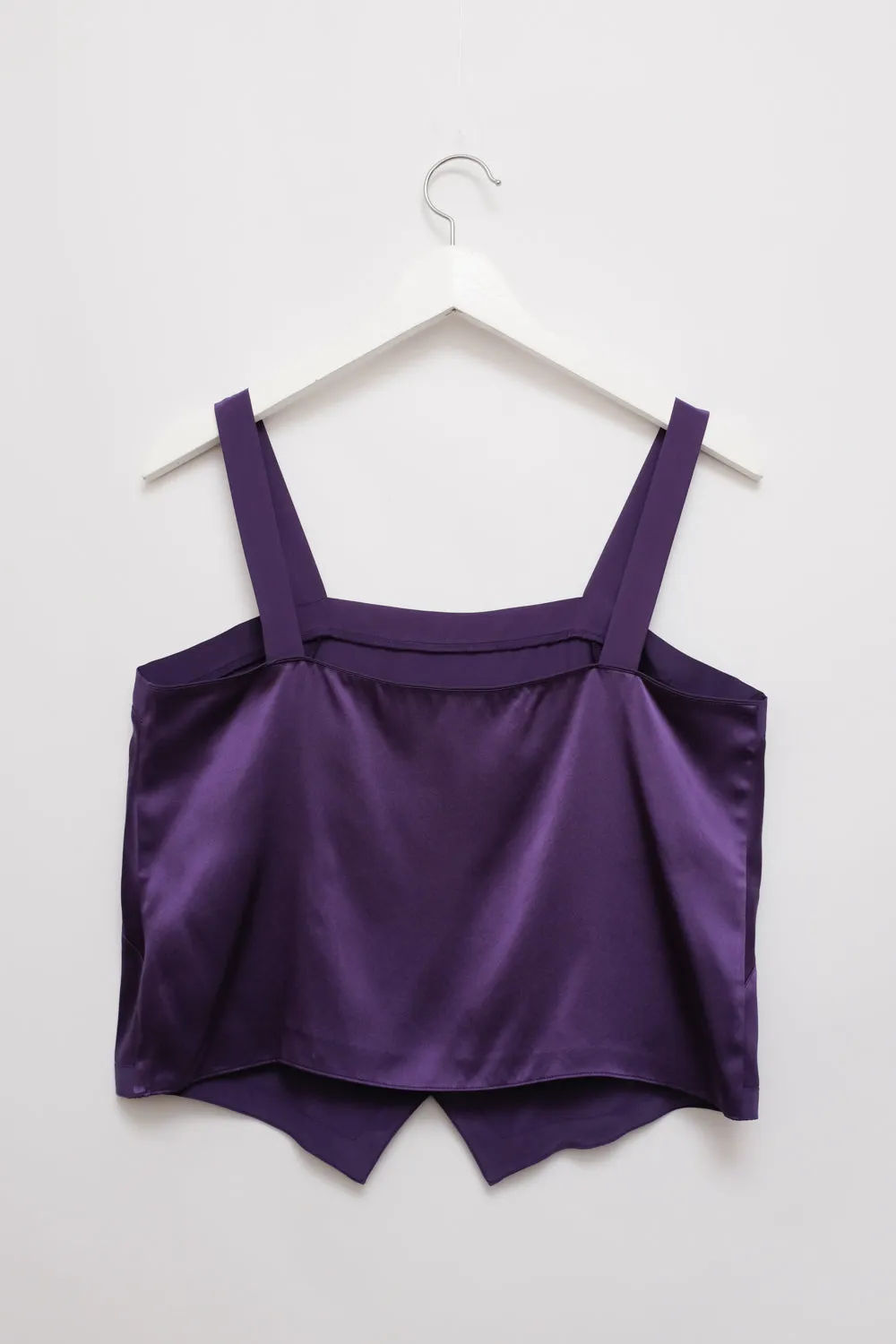 PURE SILK SATIN LILAC CAMISOLE