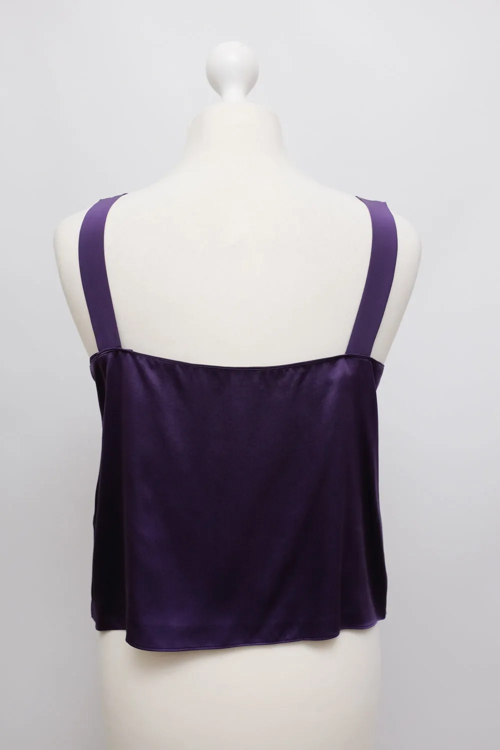 PURE SILK SATIN LILAC CAMISOLE