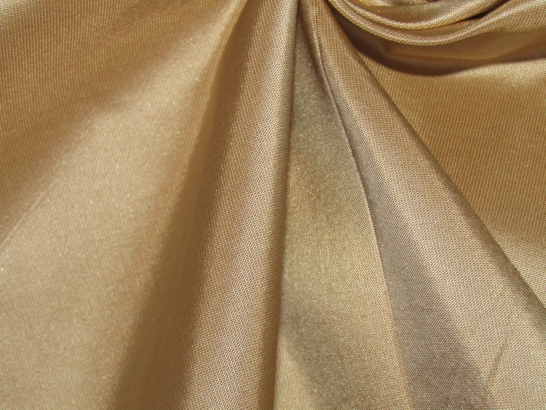 Pure SILK TAFFETA FABRIC Golden Beige color 54" wide TAF12[2]