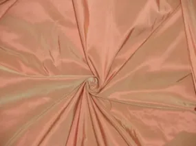 Pure SILK TAFFETA FABRIC Iridescent Dull Orange continuous piece TAF68[5]